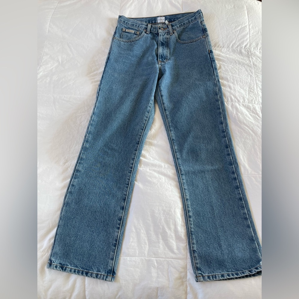 Unisex Vintage 90’s Calvin Klein Classic Fit Jeans 29x30 NWT #412 Indigo